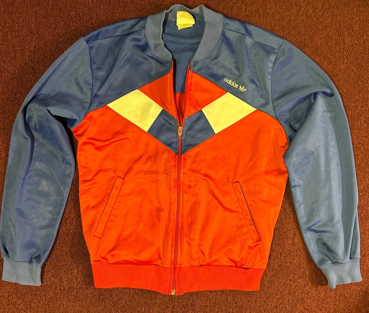 Vintage 80s Adidas Track Jacket Medium MADE IN USA full zip Vintage 80s Adidas Track Jacket Medium MADE IN USA full zip