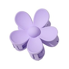 Purple Hair Claw Clips Flower Shaped Plastic Jaw 1 Count Pack of 1 ,