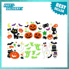 Halloween Window Clings, Seasonal Party Decorations, 6 Sheets, Reusable Static