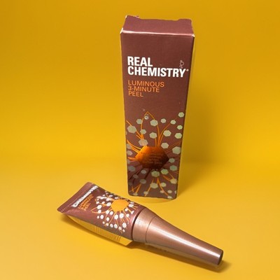 Real Chemistry Luminous 3-minute Peel Exfoliate Travel .17 fl oz 5ml New NIB