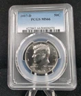 2017 D  50C Clad Kennedy Half Dollar  PCGS MS66 #6571