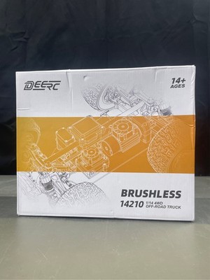 DEERC 1:14 Fast Brushless RC Cars for Adults & Boys, Max 50+ MPH, 2 3S Lipo Ba 1