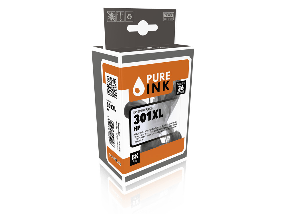 Патрон pureINK HP301BKXL BLK Druckerpatrone 1907229 3190₽