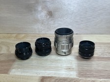 Vintage Japan Television Lens Lot Of 4 - Cosmicar GBC 25 24 16mm