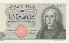 4.1.1968 BANCA D  ITALIA 5000 LIRE ITALY **Carli & Pacini** ~RARE~ (( GEM UNC ))