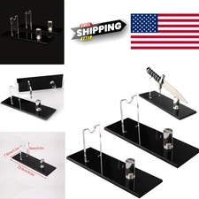 Transparent Acrylic Knife Holder Pack of 2 Practical Display for All Knife Sizes