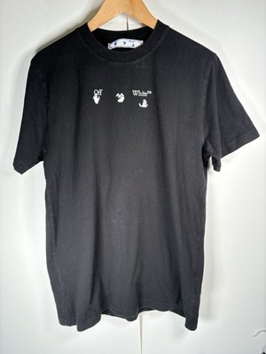 Off White T Shirt Herren Medium schwarz blau Marker Pfeil Grafik