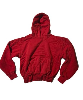 Gap YZY Men's Red Fleece Pullover Hoodie Reversible Pockets Size M