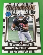 2025 Panini Donruss Ashton Jeanty Rated Throwback RC #6 Raiders Rookie