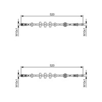 2X Bosch BremsschlÄUche Vorne Passend FÜR Audi A4 A5 Links+Rechts