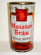 MEISTER BRAU BOCK BEER (PETER HAND BREWERY - CHICAGO) Flat Top Beer Can
