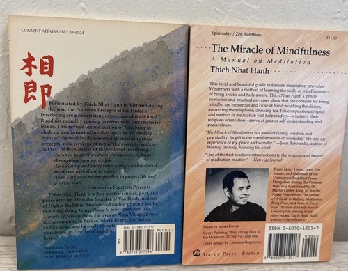 Miracle of Mindfulness & Interbeing By Thich Nhat Hanh - Picture 2 of 8