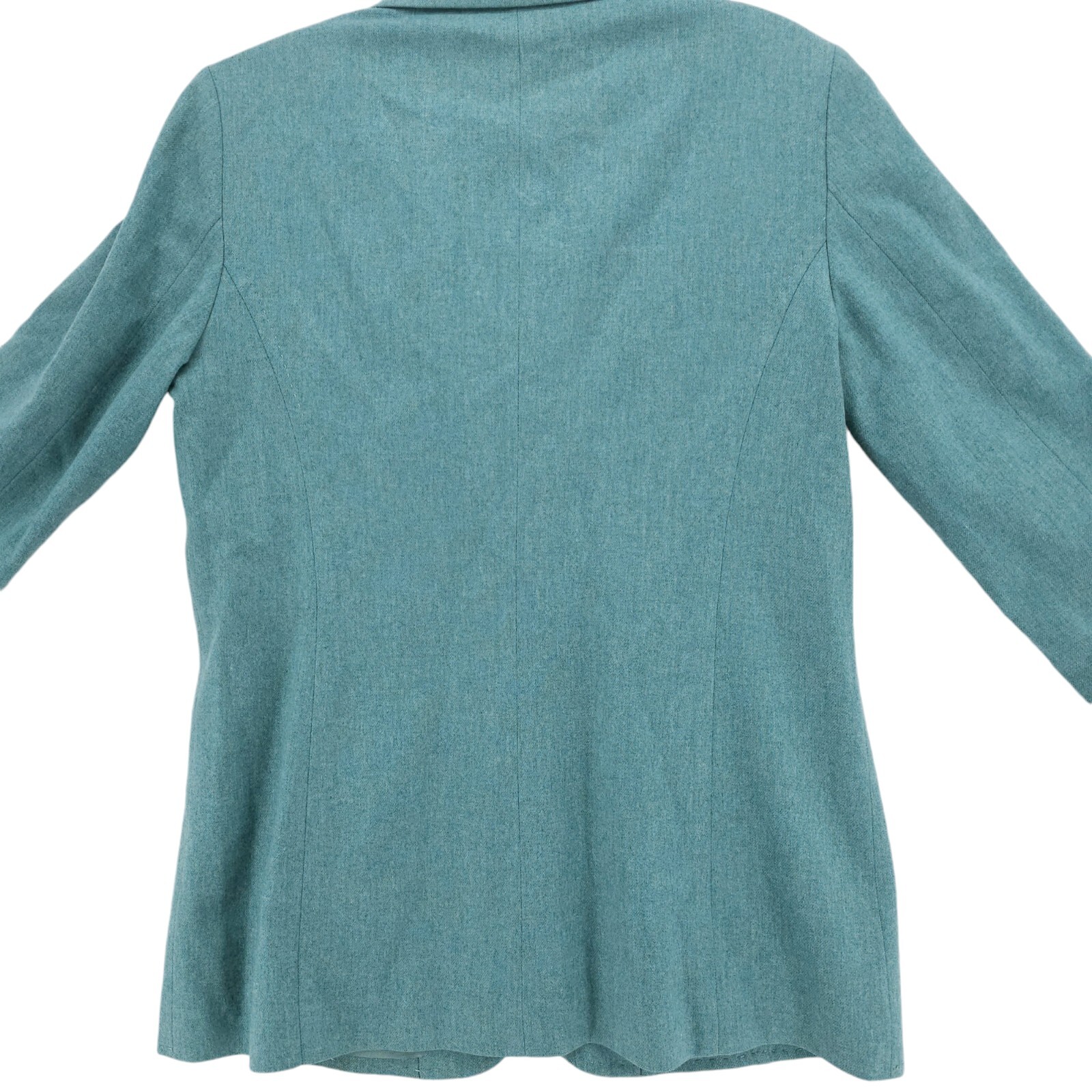 PENDLETON 100% Virgin Wool Teal Single Button Bla… - image 4