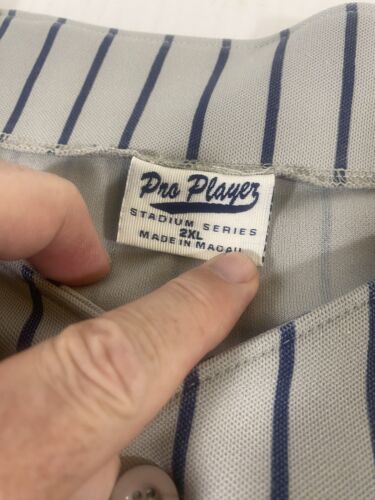 Maglia Baseball Vintage Pro Player Stadium Series Gessato Brooklyn 04 Uomo 2XL - Foto 3 di 7