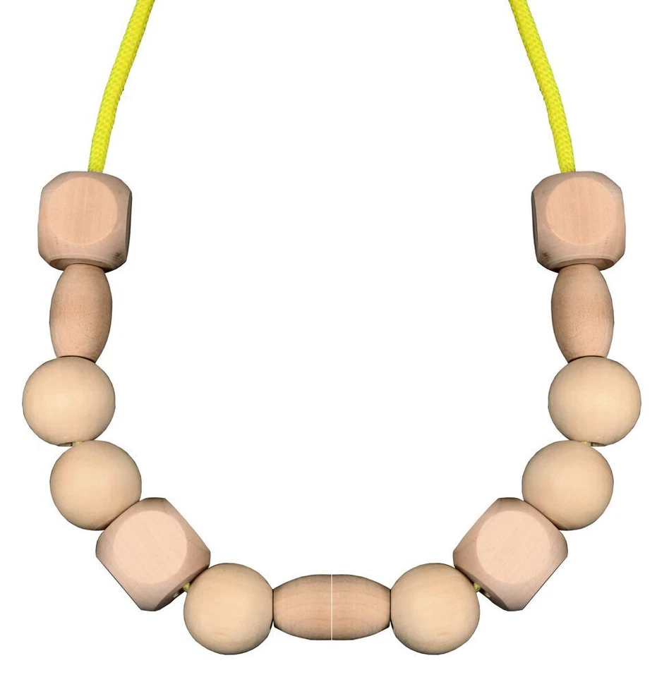 Holzperlen Fädelperlen  Fädeln Holz Kette Perlen Kinder Spielzeug Basteln - Bild 3 von 3