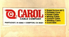  NICE CAROL CABLE CO. OF CA. COAL MINING STICKER # 597