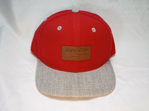 baseball cap with leather patch