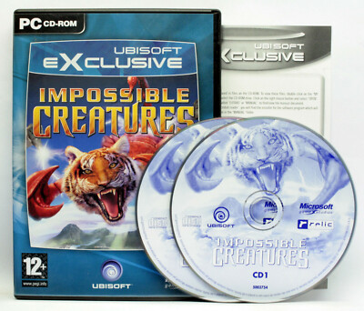IMPOSSIBLE CREATURES MICROSOFT GAME PC AND ITALIAN GAME ONLY UK PC VBC 74394