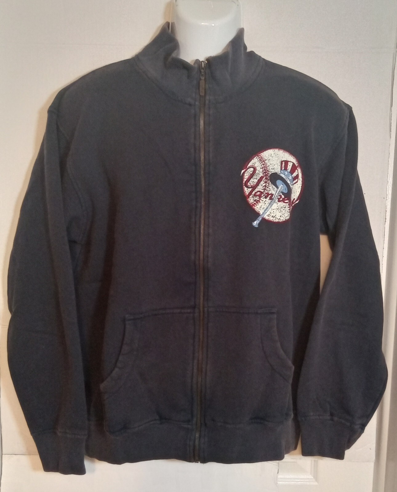 New York Yankees MLB Red Jacket Full Zip Sweatshirt Jacket Small