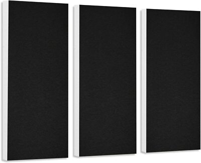 Schallabsorber-Set Colore aus Basotect G+ Schalldämmung - 3 Elemente Schwarz
