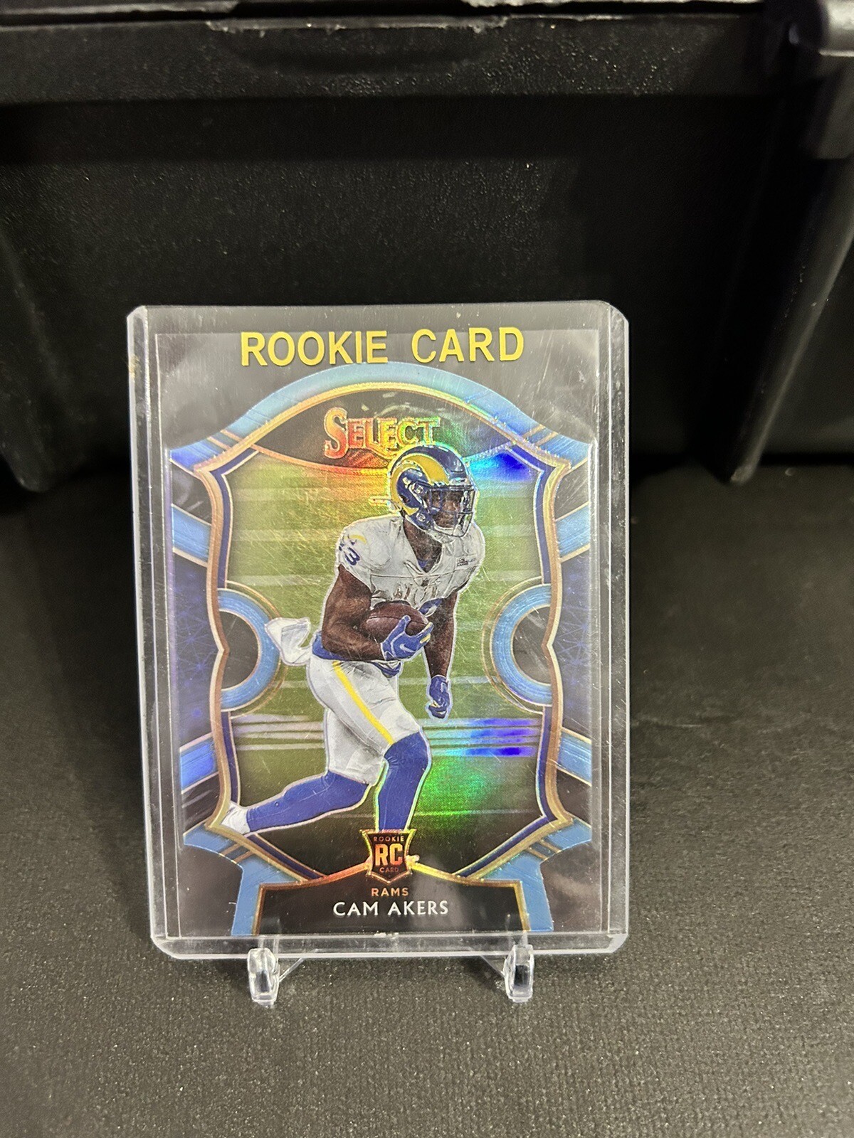 RS13637  2020 Select Prizm Light Blue Die Cut #55 Cam Akers ROOKIE