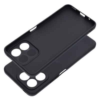 Für HONOR X8A - JELLY CASE MATT Tasche Hülle Schutz Handy Cover Etui  SCHWARZ