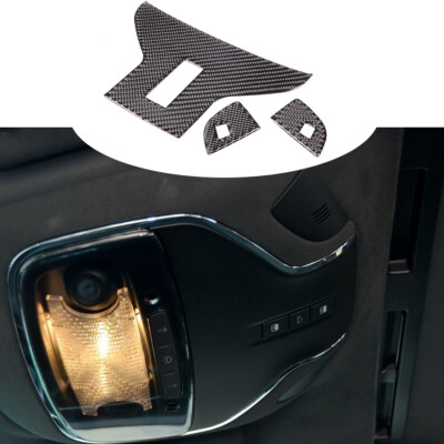 Carbon fiber Roof Reading Light Control Panel trim Für Maserati Ghibil 2014-15