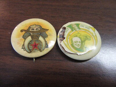 Shrine Celluloid Buttons, 2 Different        swm2