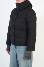 Christian Dior Vintage 2004 Luxury Black Puffer Down Jacket Sz 42 Made in Italy