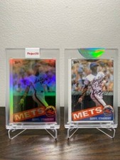 Topps Project70 #57 - Darryl Strawberry by Bobby Hundreds - Foil & Auto - Error