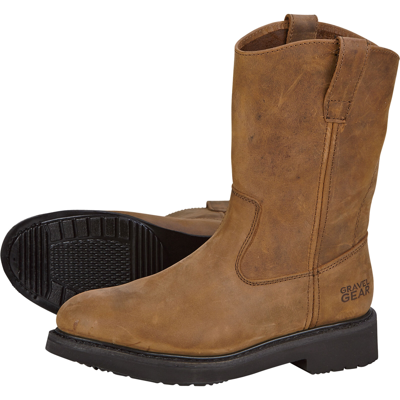 Gravel Gear Men's 10in. Wellington Boots - Brown, Size 11 1/2