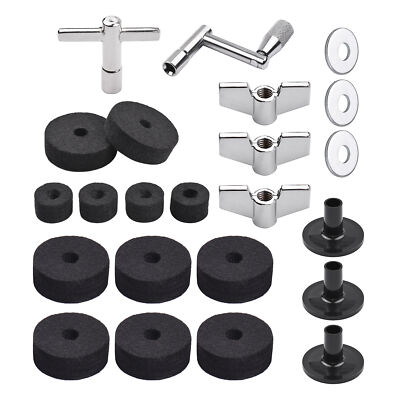 23pcs Cymbal Replacement Accessories Drum Parts with Cymbal Stand