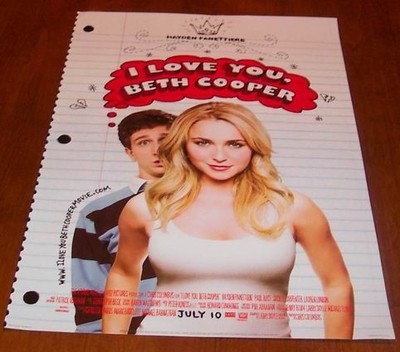 I LOVE YOU BETH COOPER POSTER Hayden Panettiere NEW