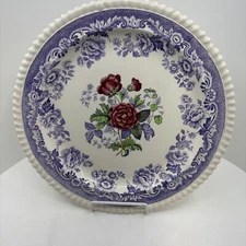 Spode Copeland Mayflower Serving Platter 13" Across Gadroon Shape England Mint