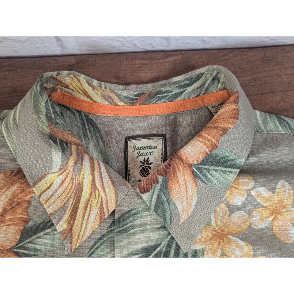 Jamaica Jaxx Floral Hawaiian Shirt Tropical Island Style Button Up XXL - Image 2 of 4