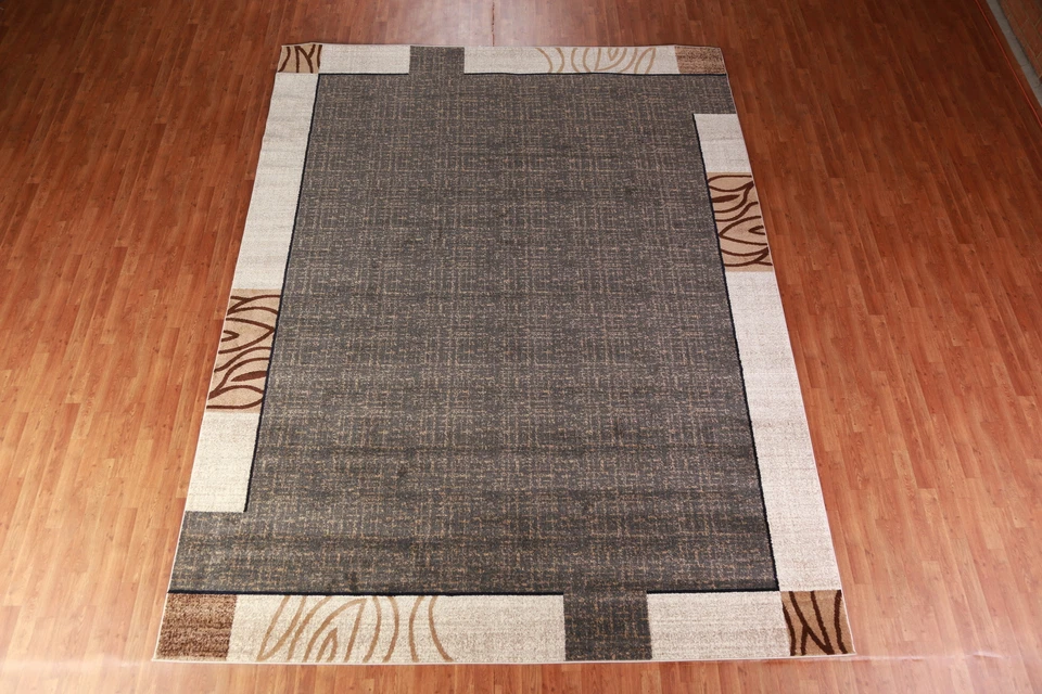 Transitional Style Bordered 10x13 ft Turkish Living Room Rug Elegant Rugs - Image 3 of 4