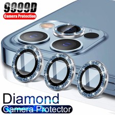 Protector Pantalla Templado para Lente de Camara Metal Ring iPhone 14 15 16 Pro