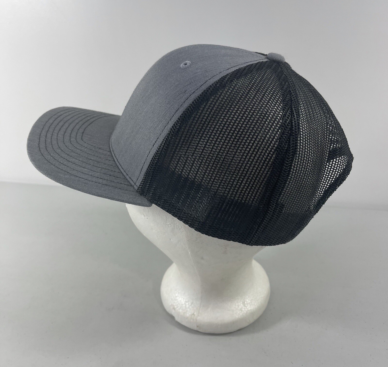 Pharm To Table Gray Black Adjustable Trucker Hat … - image 3