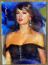 Taylor Swift #19 Art Card Limited Numbered xx/50 Edward Vela Signed 2021