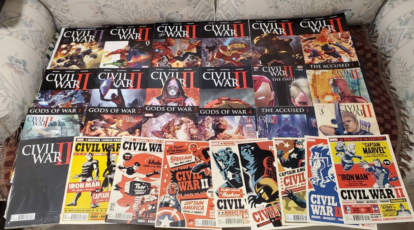 CIVIL WAR II 27 BOOKS SEE LISTING FOR DETAILS MAKE OFFER MUST SELL TO PAY RENT