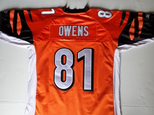 NFL Terrell Owens #81 Cincinnati Bengals STITCHED LETTERING Jersey Mens Size 50 - Picture 2 of 15