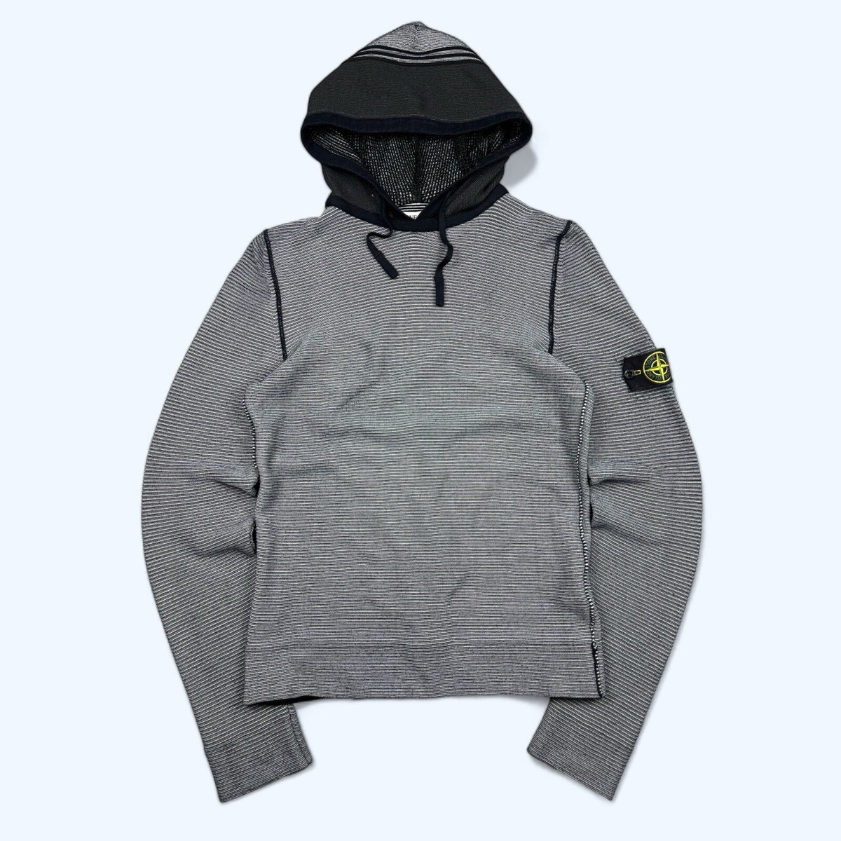 Stone Island SS10 Striped hooded knit sweater size L | eBay