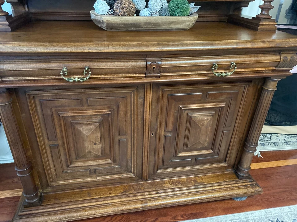 Antiguo aparador francés Hutch, renacimiento renacentista, 53x23,5x94. Circa 1890 Foto 4 de 4