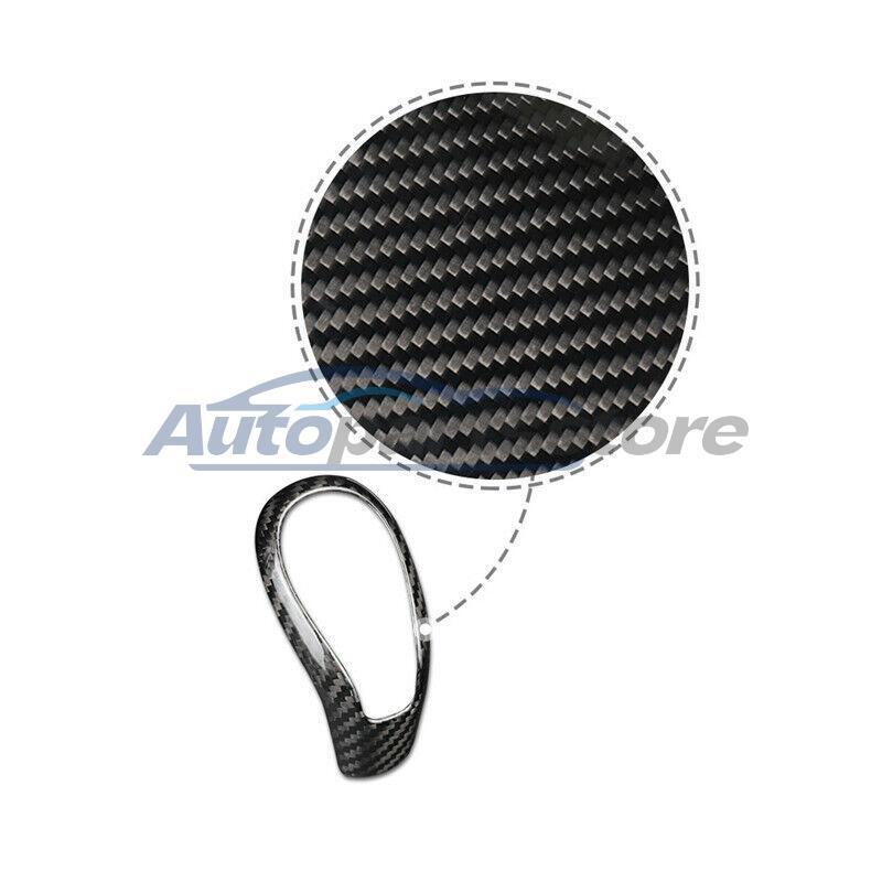 Bright Carbon Fiber Hard Car Center Gear Shift Handle Cover For Volvo S60 15 17