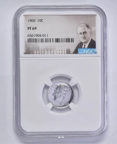 1960 PF69 Roosevelt Silver Dime NGC PR Proof Special Label