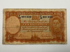 1939-41 Australia 10 shillings George VI P-25.a Sheehan/McFarlane SPC244