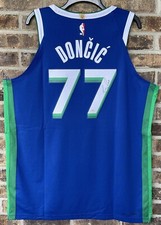 PSA LUKA DONCIC AUTOGRAPHED 2023 CITY EDITION ON COURT ADV AUTHENTIC JERSEY AUTO