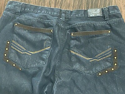 Thrills Nineteen Ninety Four Mens Embellished Straight Leg Jeans Size 48 32 EUC