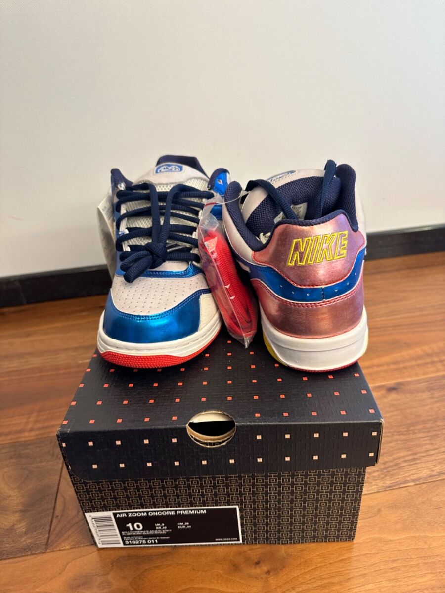 Nike 6.0 SB Dunk Air zoom oncore skate blue red shimmer 2007 Nike 6.0 SB Dunk Air zoom oncore skate blue red shimmer 2007