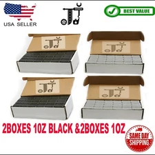 4BOX 1 OZ GRAY AND BLACK WHEEL WEIGHTS STICK-ON ADHESIVE TAPE 36 LBS LEAD-FREE